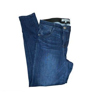 Wit and Wisdom 'ab'solution Skinny Ankle Jeans In Dark Navy sz 10